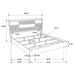 Blacktoft Wood Eastern King Panel Bed Black