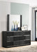 Blacktoft 6-drawer Dresser with Mirror Black