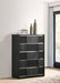 Blacktoft 5-drawer Bedroom Chest Black