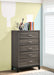 Watson 5-drawer Bedroom Chest Grey Oak