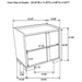 Hyland 2-drawer Nightstand Bedside Table Natural