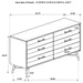Marlow 6-drawer Dresser Rough Sawn Multi