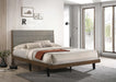 Mays Wood Eastern King Panel Bed Walnut