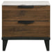 Mays 2-drawer Nightstand Walnut