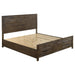 Woodmont Eastern King Storage Bed Rustic Golden Brown