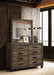 Woodmont 8-drawer Dresser with Mirror Rustic Golden Brown
