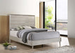 Ramon Wood Eastern King Panel Bed Metallic Sterling