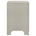 Salford 2-drawer Nightstand Metallic Sterling
