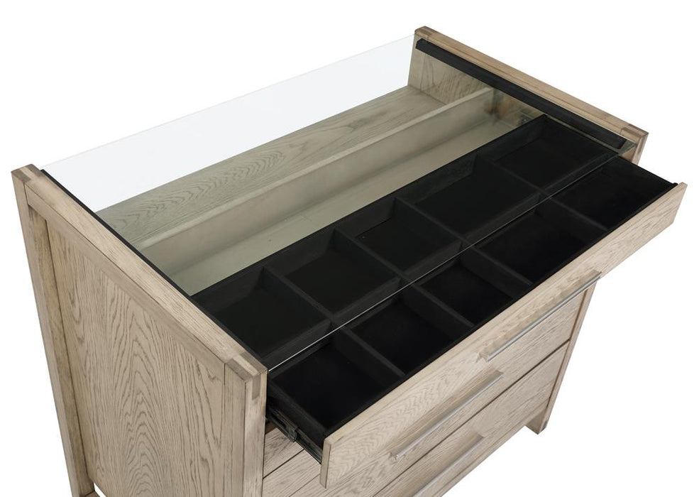 Smithson 5-drawer Chest of Drawers Grey Oak