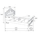 Manchester Wood Eastern King Panel Bed Wheat Brown