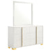 Marceline 6-drawer Dresser with Mirror White