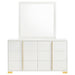 Marceline 6-drawer Dresser with Mirror White