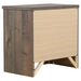 Frederick 2-drawer Nightstand Weathered Oak