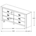 Frederick 6-drawer Dresser Weathered Oak