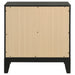 Valencia 2-drawer Nightstand Black