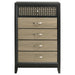 Valencia 5-drawer Bedroom Chest Black