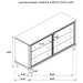 Emberlyn 6-drawer Dresser Brown