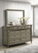 Alderwood 9-drawer Dresser with Mirror French Grey