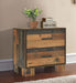 Sidney 2-drawer Nightstand Rustic Pine