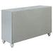 Gunnison 4-piece California King Bedroom Set Silver Metallic