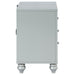 Gunnison 2-drawer Nightstand Silver Metallic