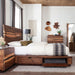 Winslow Wood Queen Storage Panel Bed Smokey Walnut