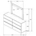 Winslow 6-drawer Dresser with Mirror Smokey Walnut