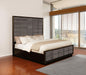 Durango 77-inch Eastern King Panel Bed Smoked Peppercorn