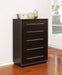 Durango 5-drawer Bedroom Chest Smoked Peppercorn