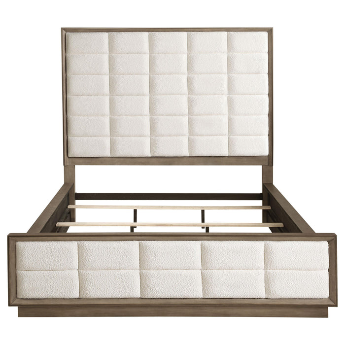 Durango 80-inch California King Panel Bed Taupe Oak