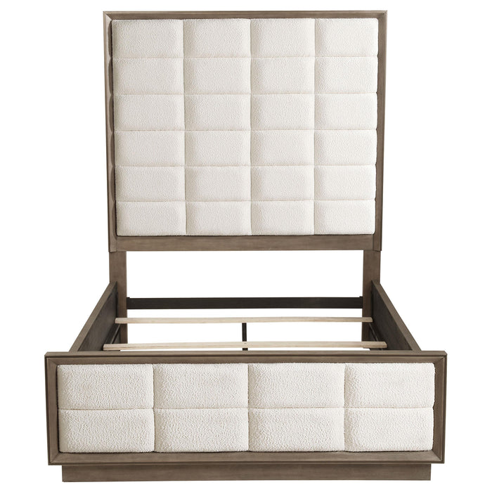 Durango 80-inch Queen Panel Bed Taupe Oak
