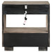 Durango 2-drawer Nightstand Bedside Table Taupe Oak