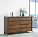 Maderia 8-drawer Dresser Cabinet Walnut