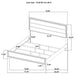 Wright 52-inch Upholstered Eastern King Bed Brown Oak