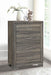 Wright 4-drawer Chest of Drawers Brown Oak