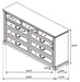 Hillcrest 9-drawer Dresser Distressed White