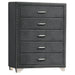 Melody 4-piece Eastern King Bedroom Set Grey