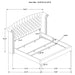 Melody 5-piece Eastern King Bedroom Set Grey