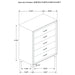 Melody 5-piece Eastern King Bedroom Set Grey