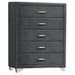 Melody 5-piece California King Bedroom Set Grey