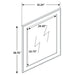 Melody Upholstered Dresser Mirror Grey