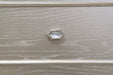 Evangeline 4-drawer Vanity Desk Makeup Table Silver Oak