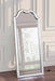 Evangeline Full Length LED Light Floor Mirror Silver Oak