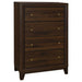 Welsley 5-piece Eastern King Bedroom Set Walnut