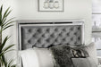 Eleanor Wood California King Panel Bed Metallic Mercury