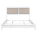 Bexhill 56-inch Upholstered Eastern King Panel Bed White