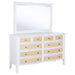 Bexhill 10-drawer Dresser and Mirror White
