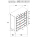 Bexhill 8-drawer Chest of Drawers White