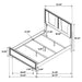 Janine 5-piece Queen Bedroom Set Grey