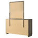 Janine 6-drawer Dresser with Mirror Grey